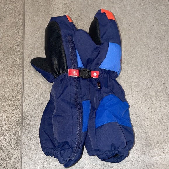 Kombi Mittens, Children, Enfant, Size L, Navy and Orange - Picture 7 of 8